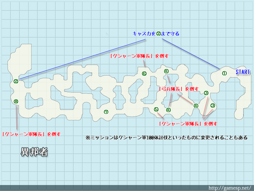 『異邦者』のマップ