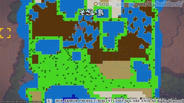 ワビサビ島のマップ
