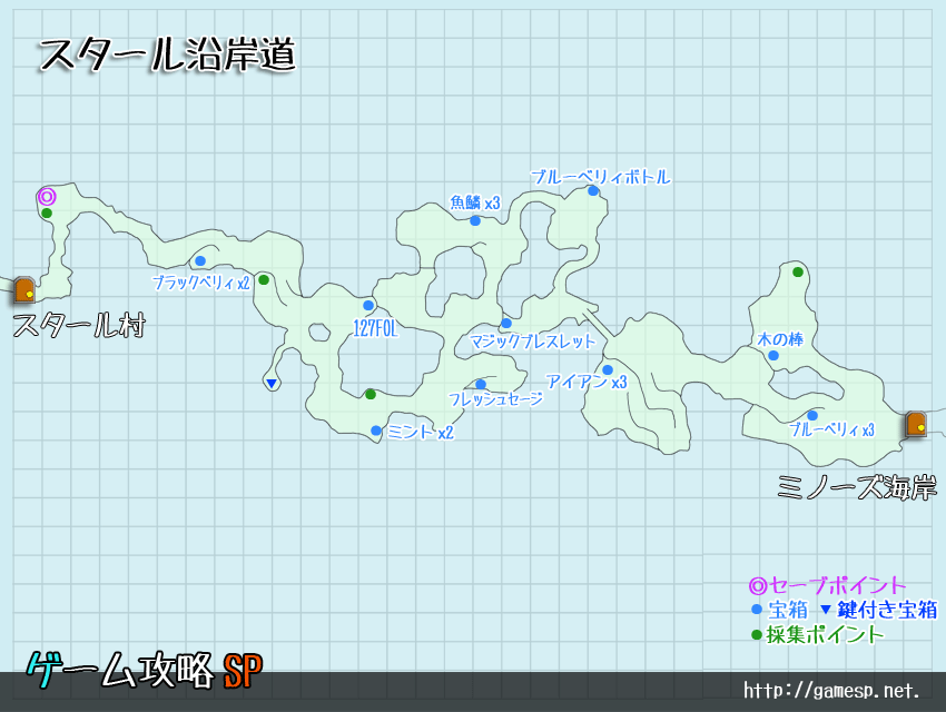 スタール沿岸道MAP