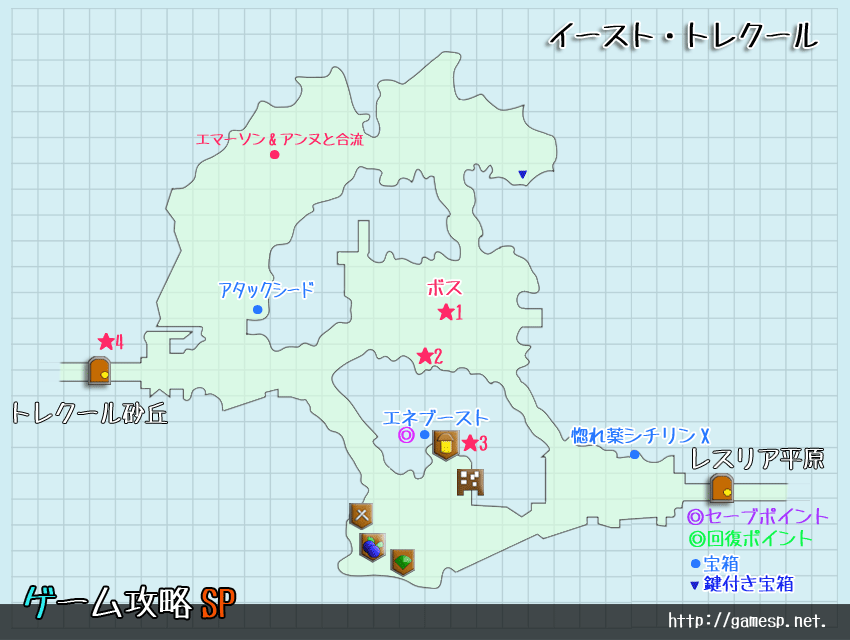 イースト・トレクールMAP